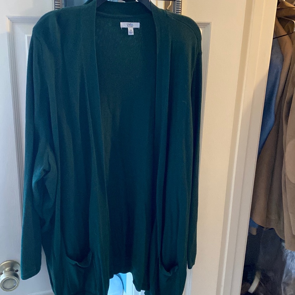 Dark green boyfriend sweater.